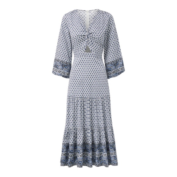 Veronica Beard Dresses & Skirts - VERONICA BEARD Dinia Geometric Dress Boho cotton size 6 small New!